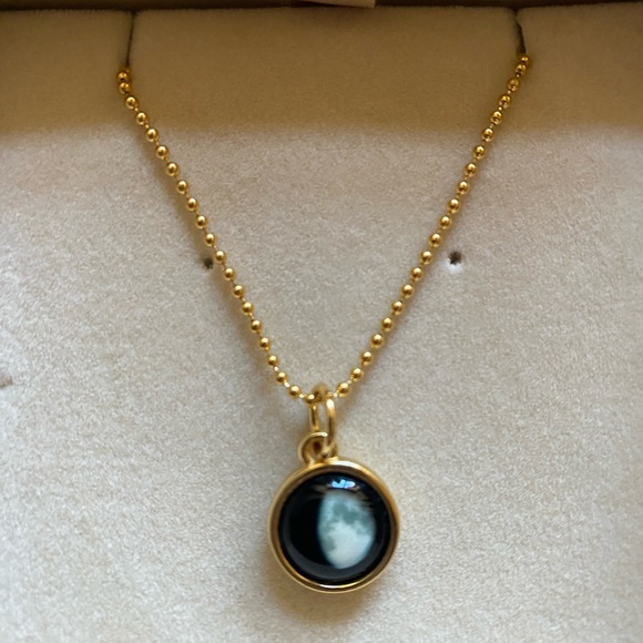 Moon Glow Mini Gold Simplicity Necklace & Bead Chain - Picture 4 of 8